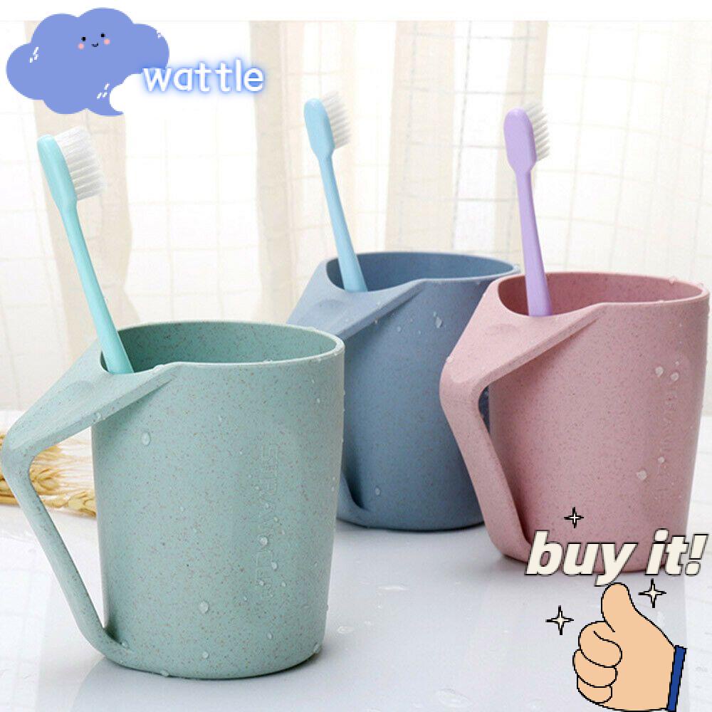 Cốc Đánh Răng Bằng Lúa Mạch Thân Thiện Với Môi Trường Nhiều Màu Sắc Có Thể Phân Hủy Kèm Tay Cầm Dùng Khi Đi Du Lịch
