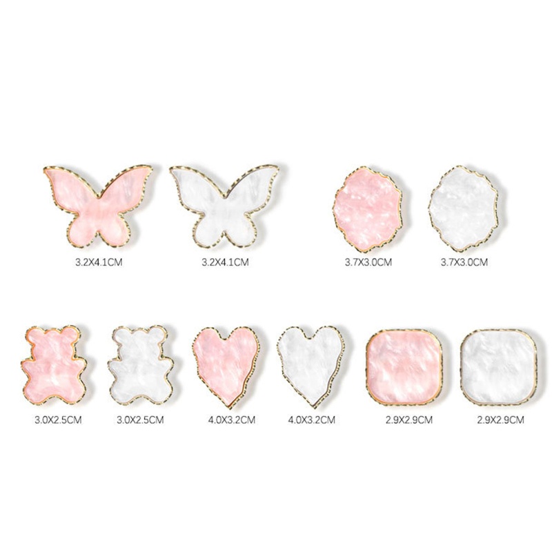 Bảng Màu Vẽ Móng Nghệ Thuật Bằng Nhựa Resin Kèm Nhẫn Có Thể Điều Chỉnh Kích