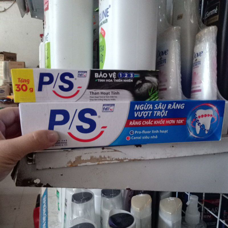 Kem đánh răng P/S 180g tặng hộp nhỏ