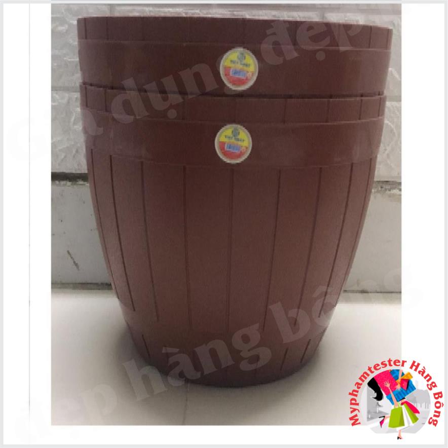 Chậu Nhựa Trồng Hoa Cây Cảnh Việt Nhật Tròn No.2226-2227-2228 Đường Kính Miệng 20- 23- 27,5cm -Chậu trồng hoa nhựa