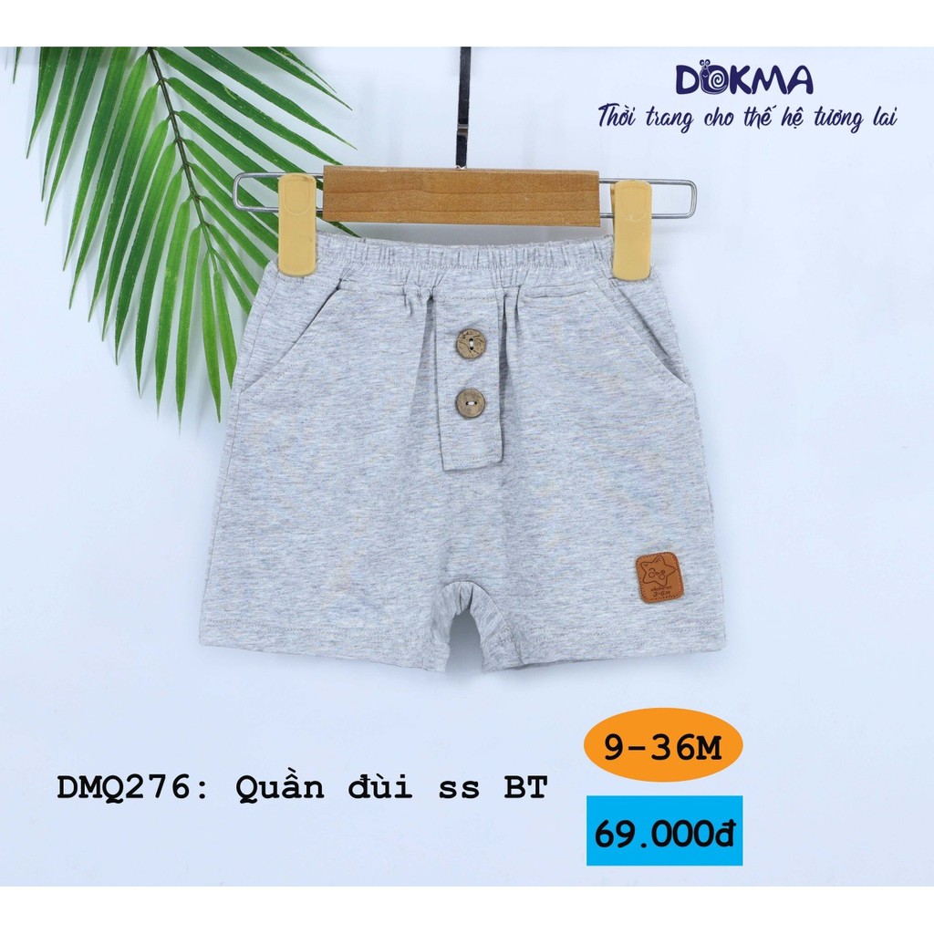 DMQ376 Quần đùi bé trai Dokma đính cúc (9-36M)