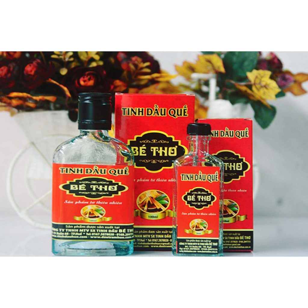 Tinh dầu quế nguyên chất Bé Thơ loại 50ml