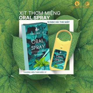 Xịt thơm miệng thảo mộc 37 vị bạc hà và dâu tây