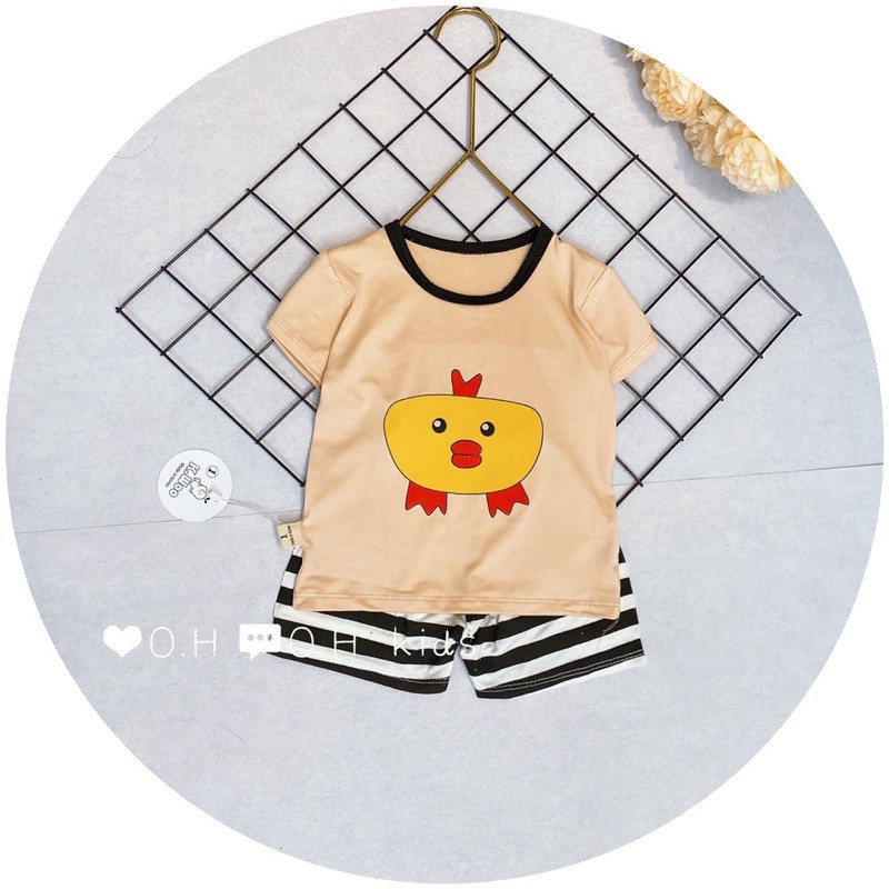 Bộ thun lạnh cộc tay K.woo (7-15kg)