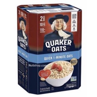 Hộp 4.52kg Yến mạch Quick 1 - Minute Quaker Oats Hạt Vỡ - NK Mỹ