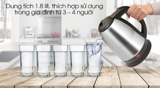 Bình đun siêu tốc Delites 1.8 lít ST18S05 Mới 100%