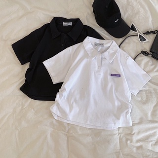 Áo polo croptop siêu xinh nhún eo