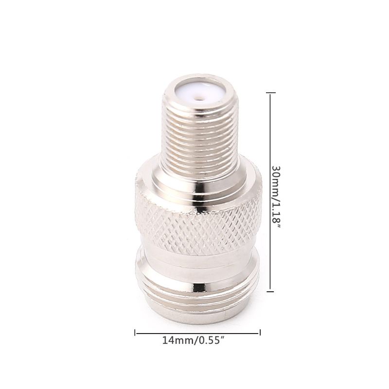 Bộ Chuyển Đổi Ăng Ten Đồng Trục Kết Nối RF Type F Đầu Cái Sang Đầu Cái Type N Đầu Cái