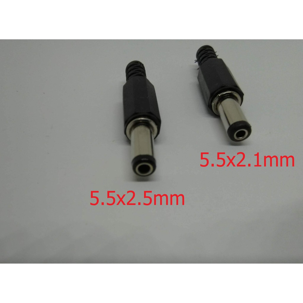 Đầu jack DC 5521/5525 chưa hàn dây