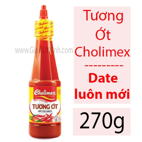 TƯƠNG ỚT CHOLIMEX 270G - CHOLIMEX HOT CHILI SAUCE