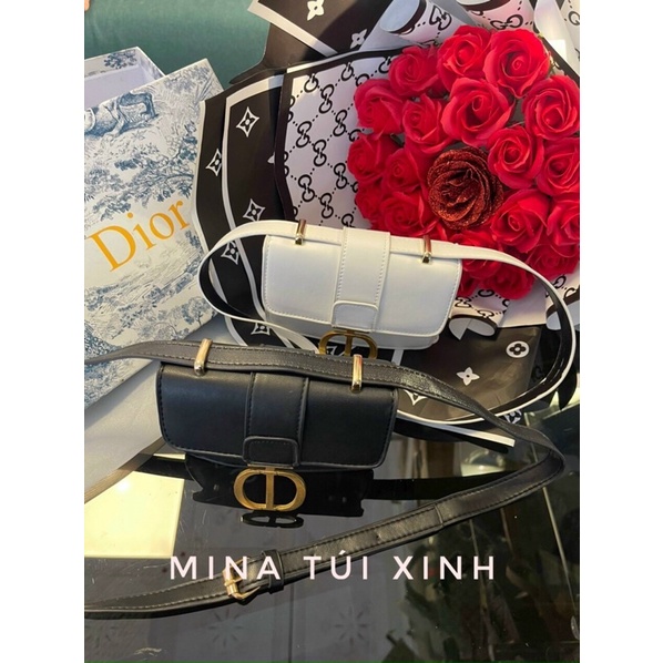 Túi xách nữ ❤️FREE SHIP❤️ Túi xách da thật đeo vai đeo chéo đen , trắng hàng quảng châu cao cấp