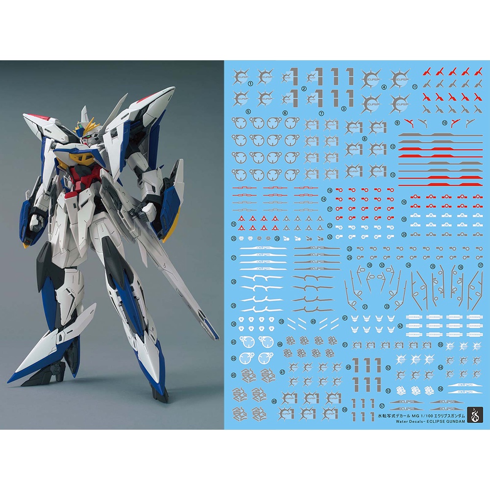 Decal nước dán mô hình MG Gundam Eclipse | EW452HM MANEUVER STRIKER các loại - water sticker