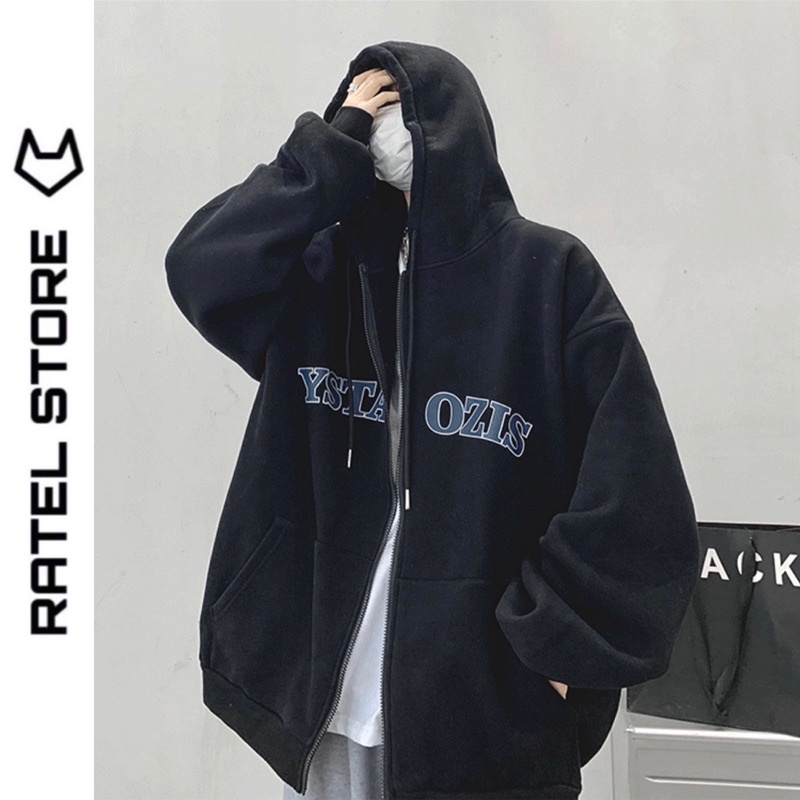 Áo Khoác Local Brand Jacket Hoodie Zip Nỉ Thu Đông Nam Nữ YSTAOZIS Unisex Form Rộng