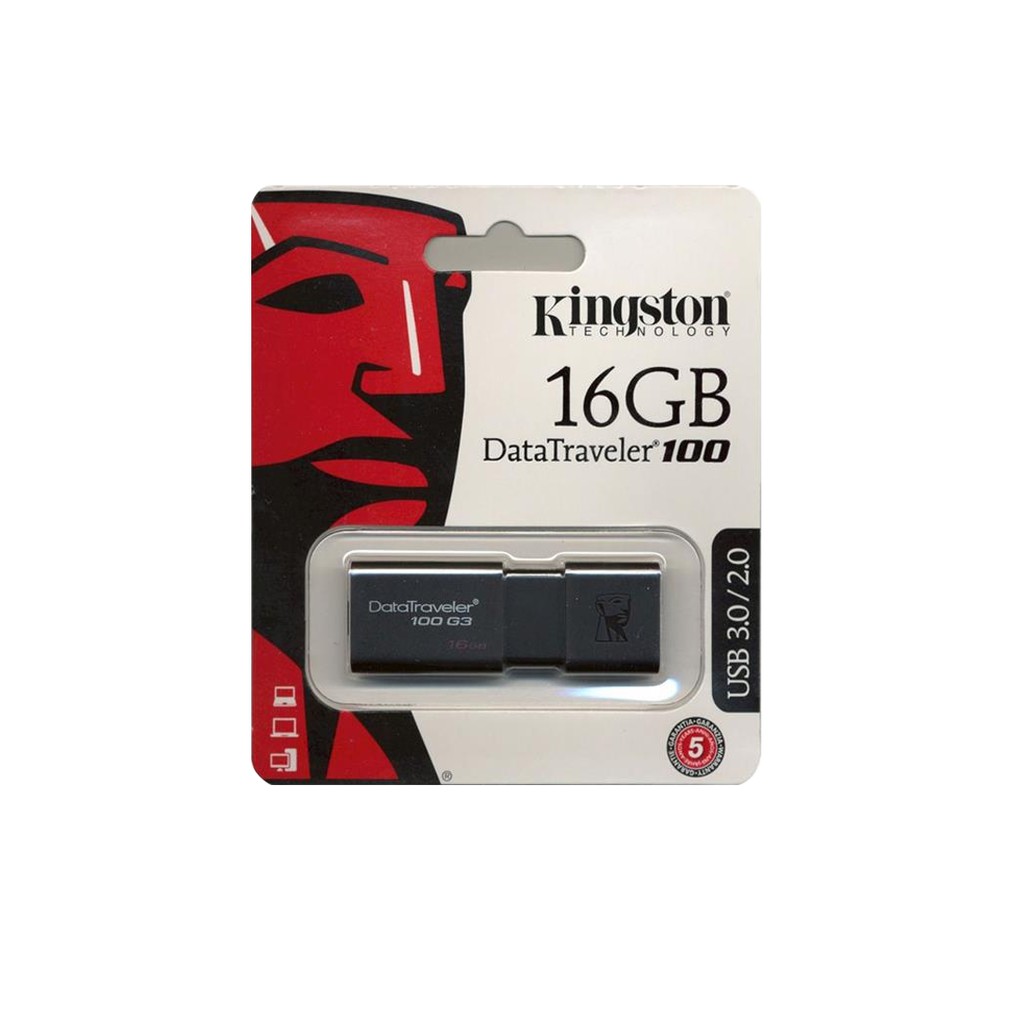 USB KINGSTON 16GB DATATRAVELER 100G3 - NHỎ GỌN, TỐC ĐỘ NHANH