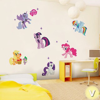 Decal dán tường Ngựa pony đáng yêu