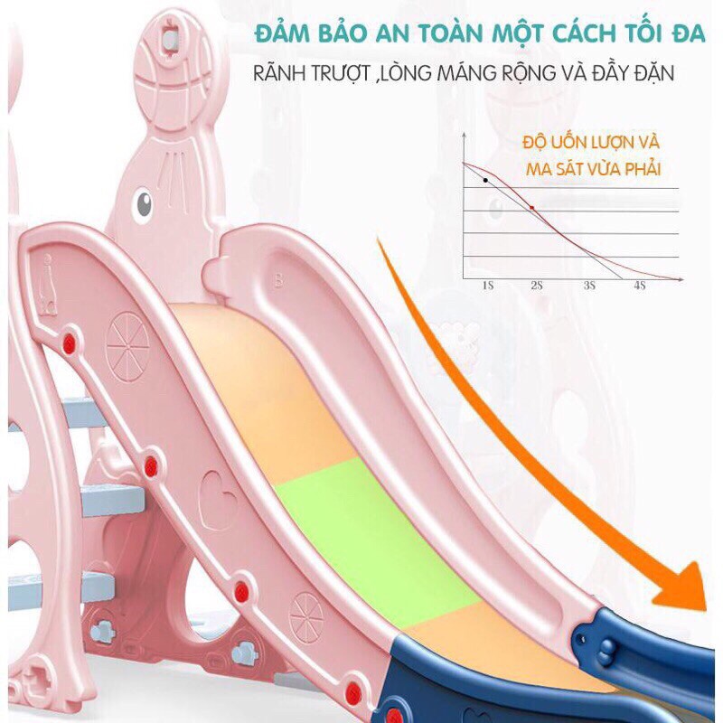 cầu trượt xích đu hải cẩu HOLLA cho bé