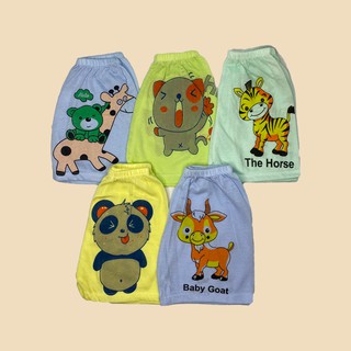 Quần chục đùi cotton kẻ cho bé trai/gái từ 6-18kg (1c)