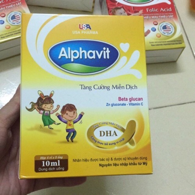 Alphavit giúp bé tăng cường miễn dịch