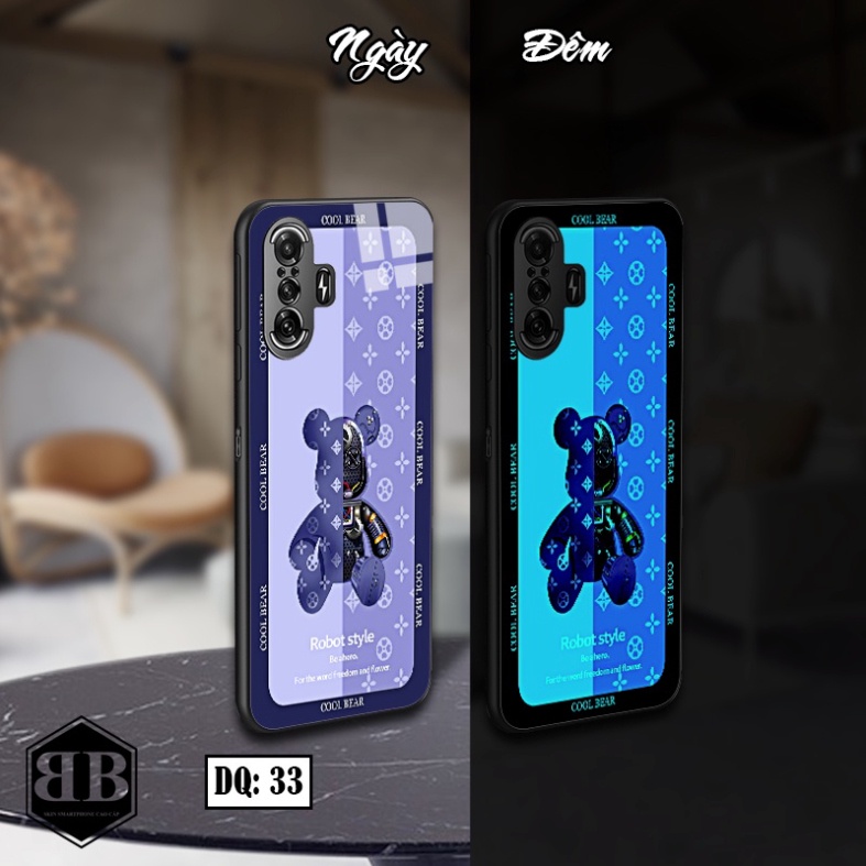 Ốp lưng kính Dạ Quang Xiaomi Redmi K40 Gaming phát sáng trong đêm chống sốc tốt