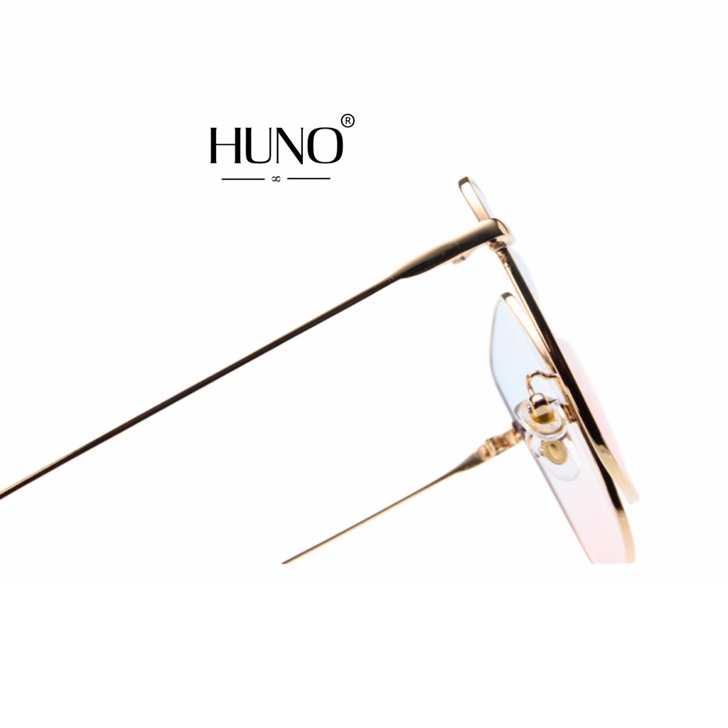 Kính râm nữ HUNO kính mắt thời trang cao cấp thiết kế đơn giản màu sắc hài hòa - KR54