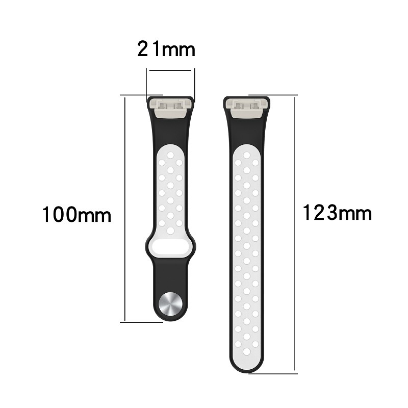 Dây đeo silicone thoáng khí cho đồng hồ thông minh Huawei band 6 Honor band 6