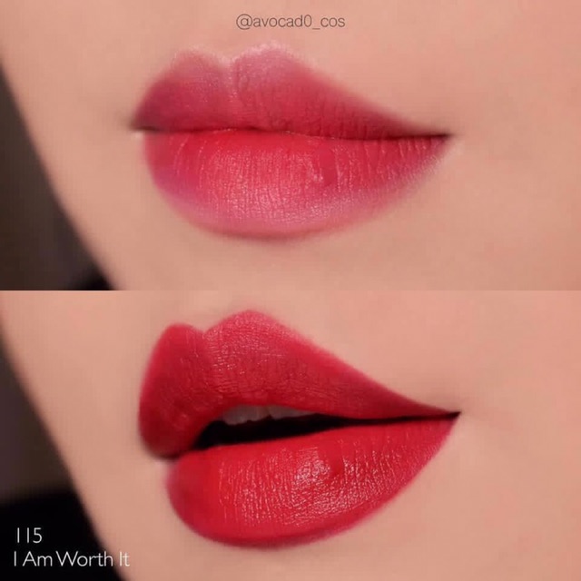 Hàng Đức son Kem Loreal Rouge Signature màu 115 đỏ thuần