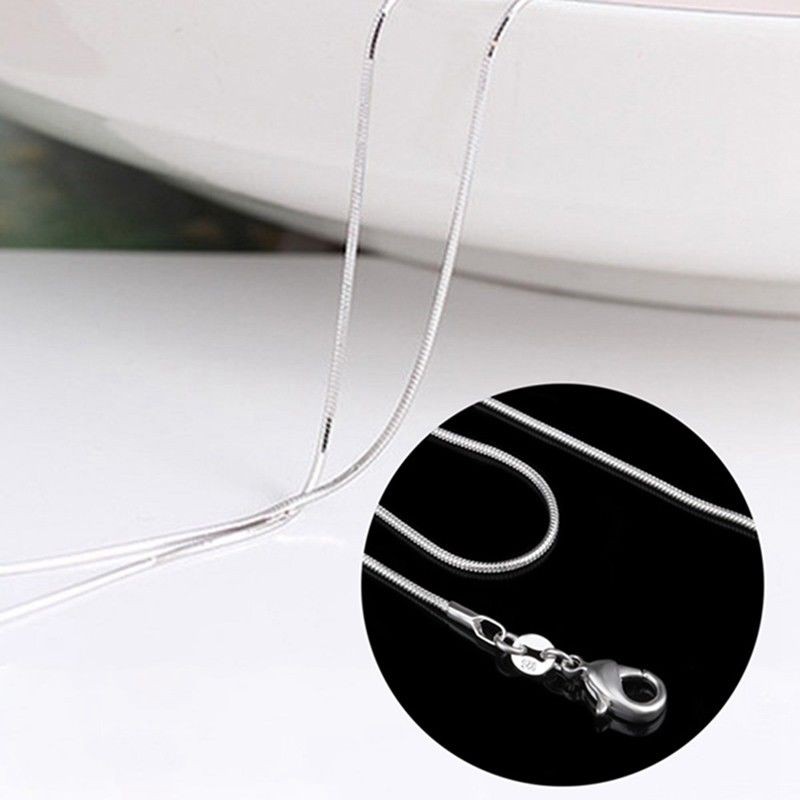 Dây Chuyền Bạc Dạng Rắn 1Mm