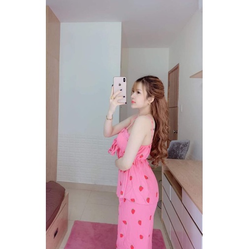 Bộ 2 dây hình dâu quần dài nhiều mẫu