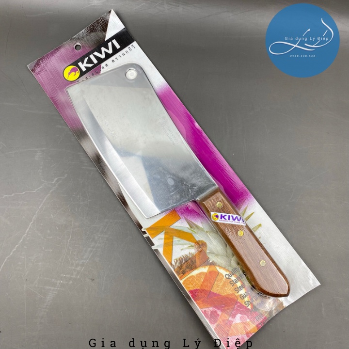 Dao Thái Lan KiWi Cán Gỗ Loại 1- Dao Chặt Xương Cán Gỗ 850