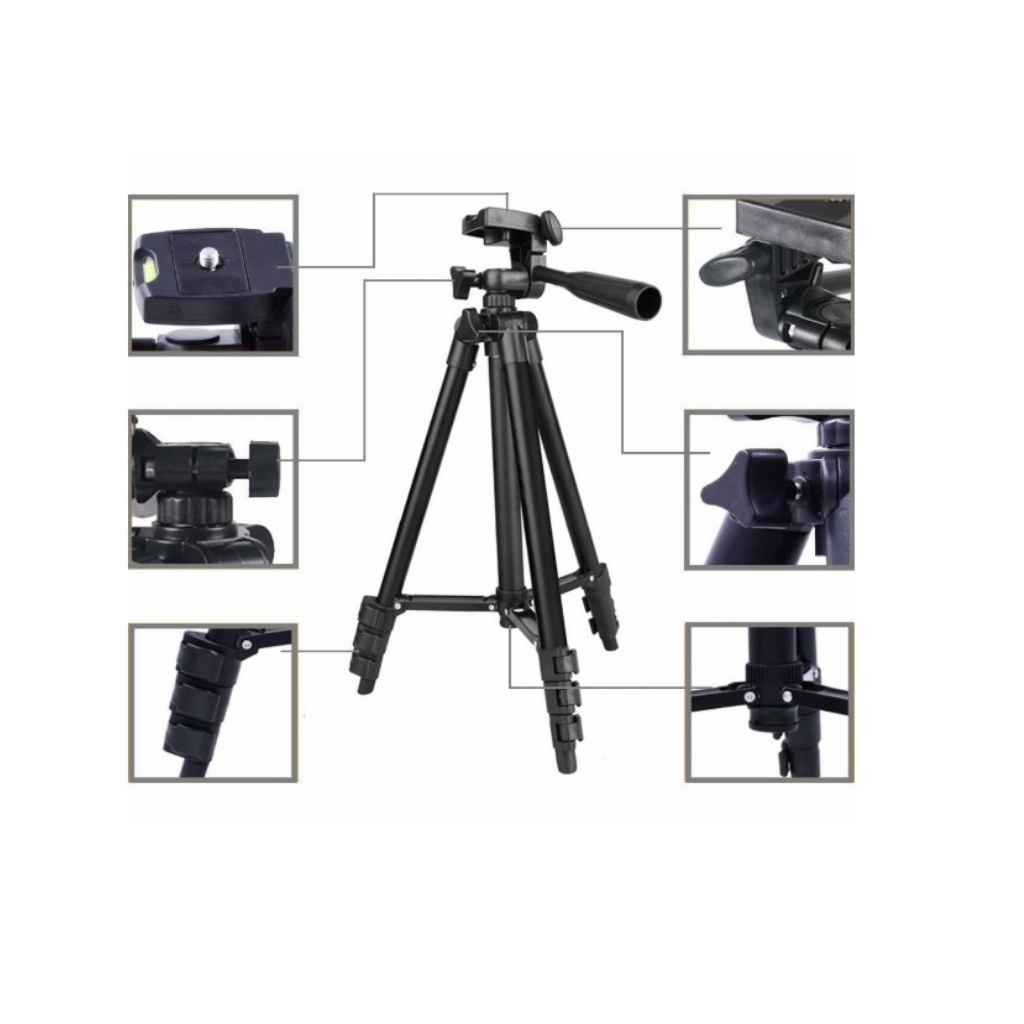 Gậy chụp ảnh 3 chân Tripod 3120, giá đỡ điện thoại, cây chụp hình quay livestream - KYWI SHOP