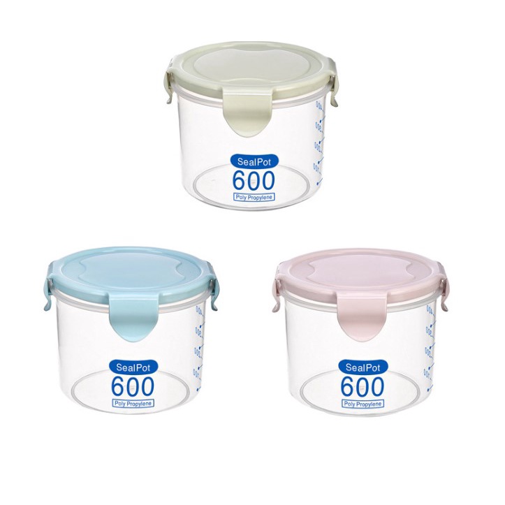 Hộp bảo quản thực phẩm, hộp đựng đồ khô, đựng canh có vạch chia ml tiện lợi