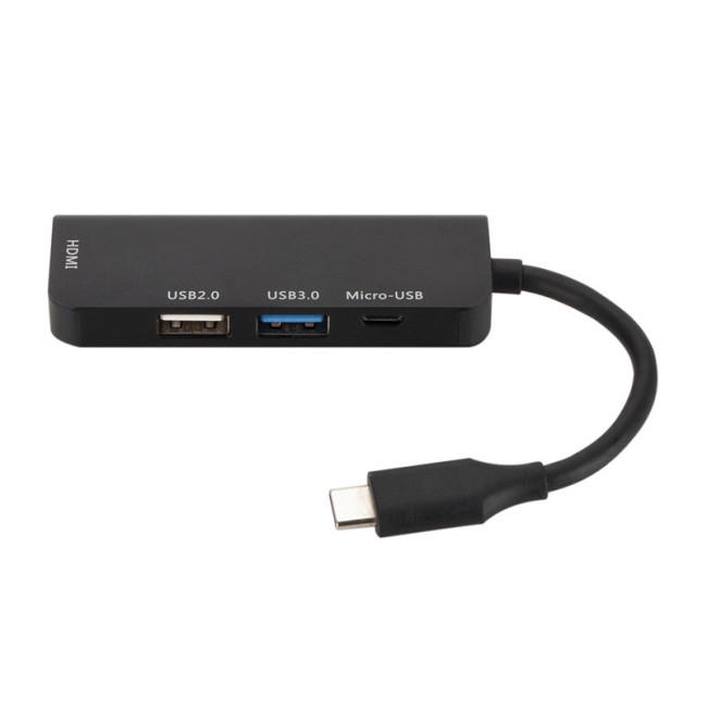 Hub Type-C Sang Micro Usb 3.0 2.0 Hdmi 4 Cổng Cho Macbook Pro Samsung Galaxy S9 / S8 / Note 9