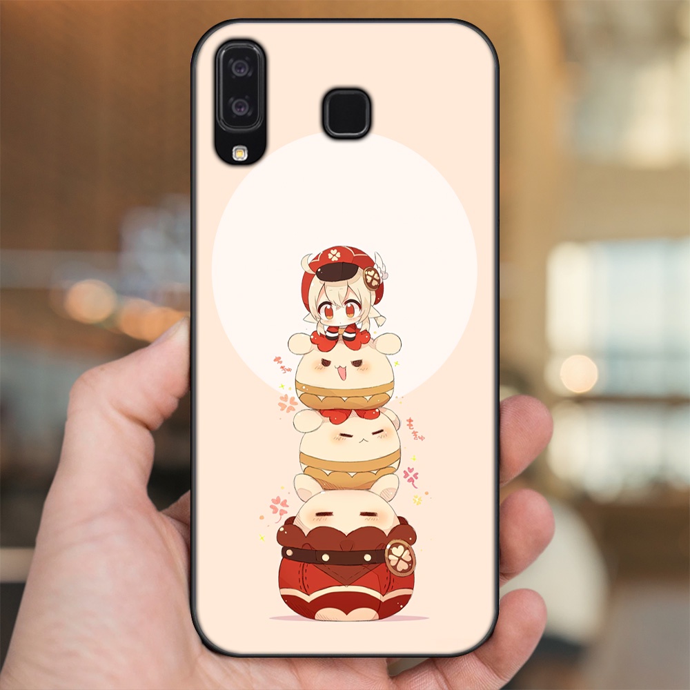 Ốp lưng Samsung A8 Star viền đen in hình Klee Genshin Impact