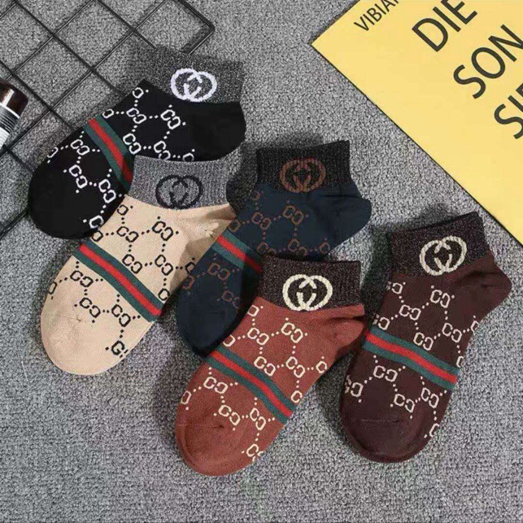 Set 5 Đôi Vớ cotton Lụa Sáng Sang Trọng Cho Nữ