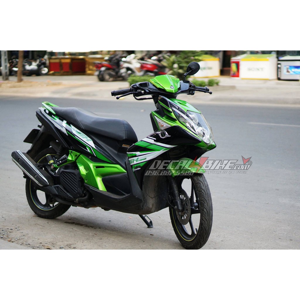 Tem trùm xe NOUVO SX GREEN MX-KING