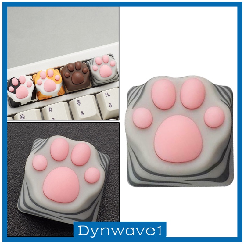 [DYNWAVE1] Cute Silicone Cat Paw Gaming Mechanical Keyboard Keycap DIY Custom for Cherry MX