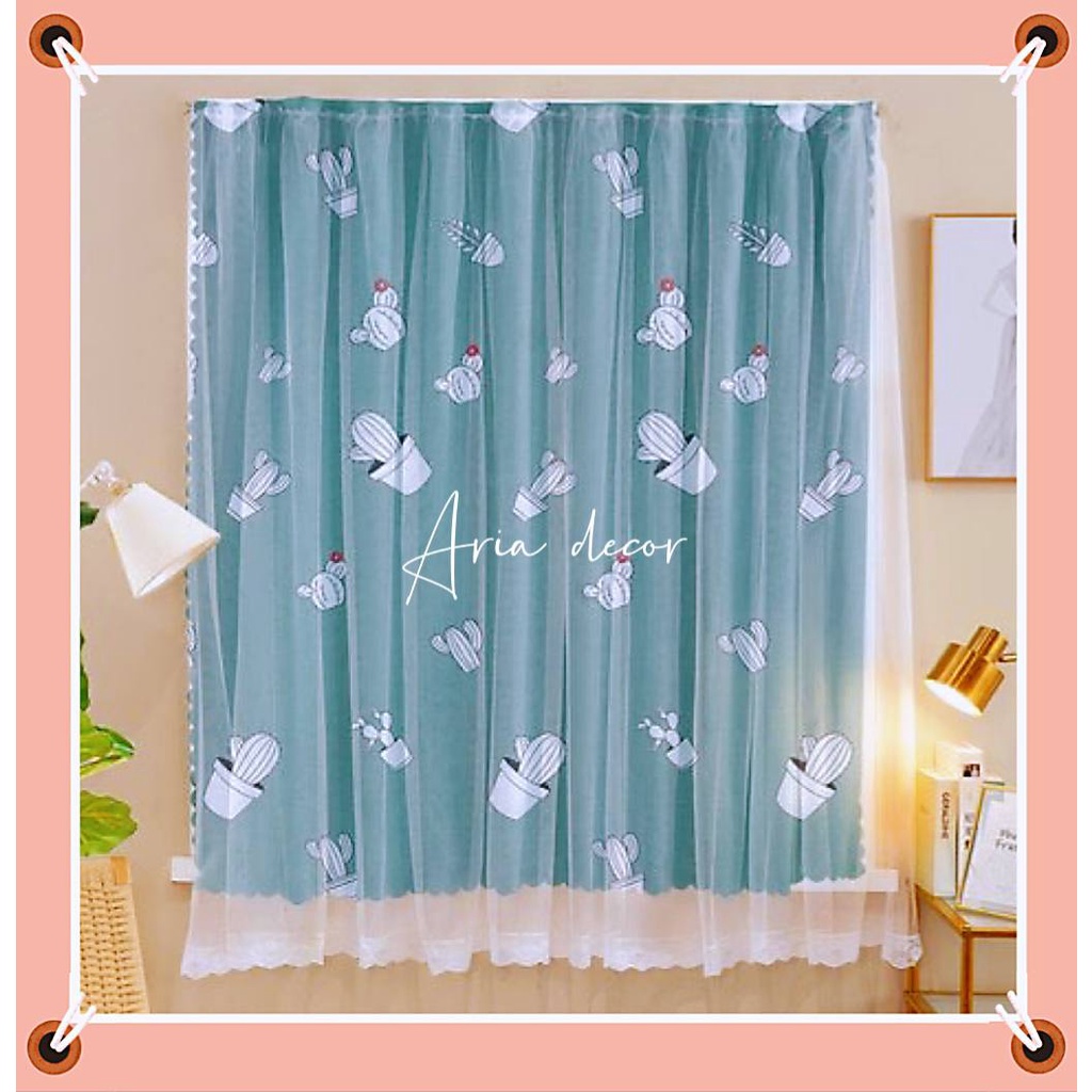 [ 1m8*2m] Rèm cửa dán tường chống nắng ARIA DECOR size lớn không khoan đục, decor phòng ngủ, che tủ quần áo, cửa sổ lớn