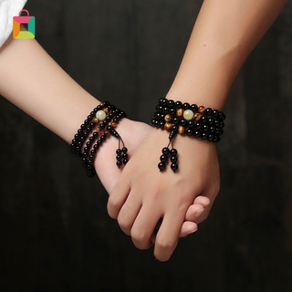 Vòng Tay 108 Viên Đá Vỏ Chai Màu Dạ Quang