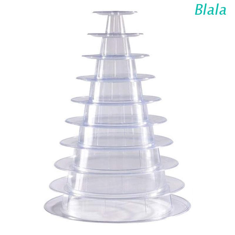 Tháp trưng bày bánh hình tròn 10 tầng có giá đỡ