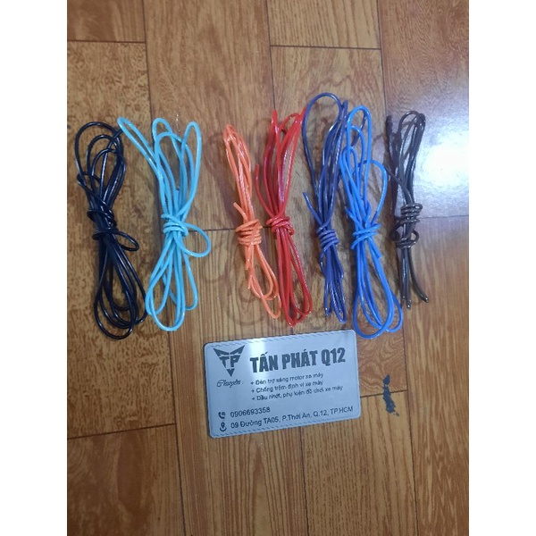 dây điện chuyên dụng cho đèn điện trợ sáng xe máy lõi 0.5 giá 1m
