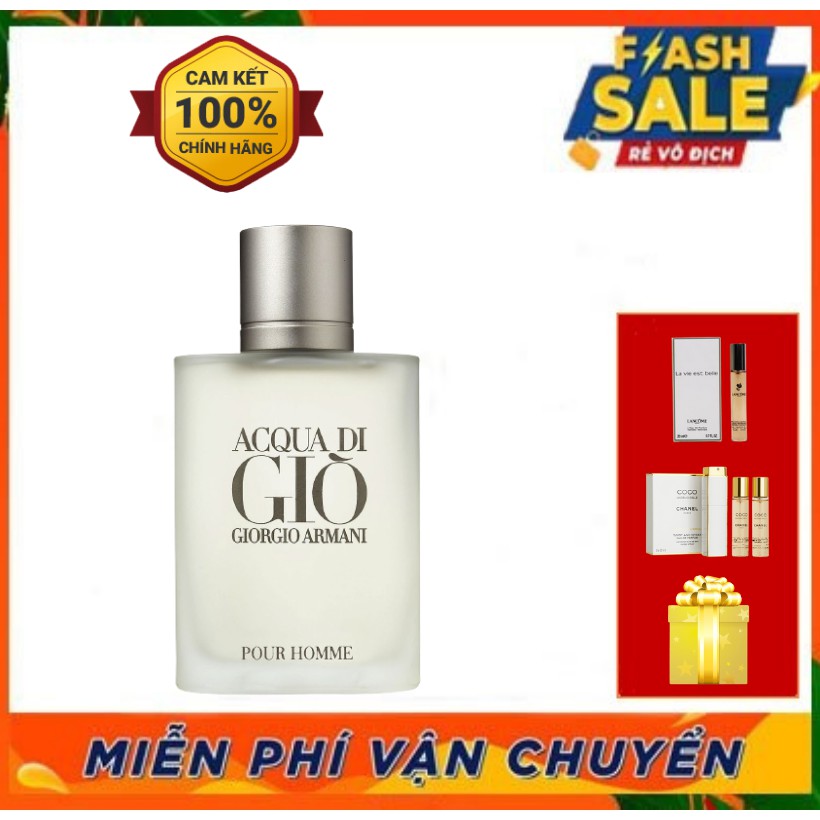 ~ 𝐍ướ𝐜 𝐇𝐨𝐚 𝐔𝐒𝐀 ~ Nước Hoa Nam Giò ARMANI 100ml EDT Lưu Hương 16h