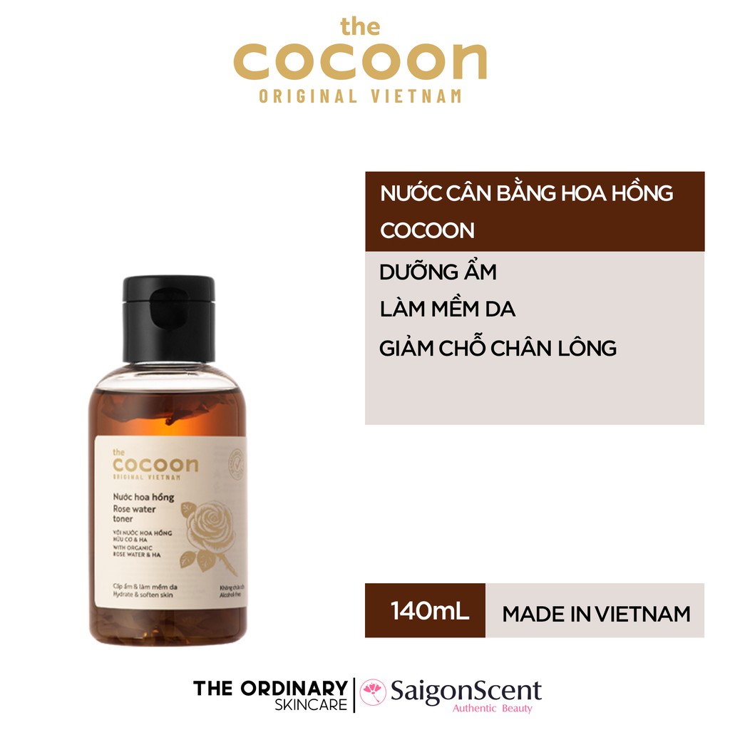 Nước cân bằng hoa hồng Cocoon ( 140mL )