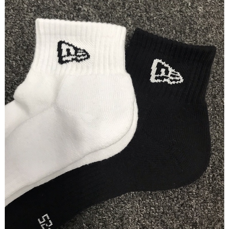 Tất vớ thể thao nam nữ cổ ngắn cổ trung hiệu New Era chạy bộ, tennis, đá banh Sport socks