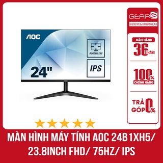 Màn hình máy tính AOC 24B1XH5/ 23.8Inch FHD/ 75Hz/ IPS Bảo hành chính hãng 36 Tháng