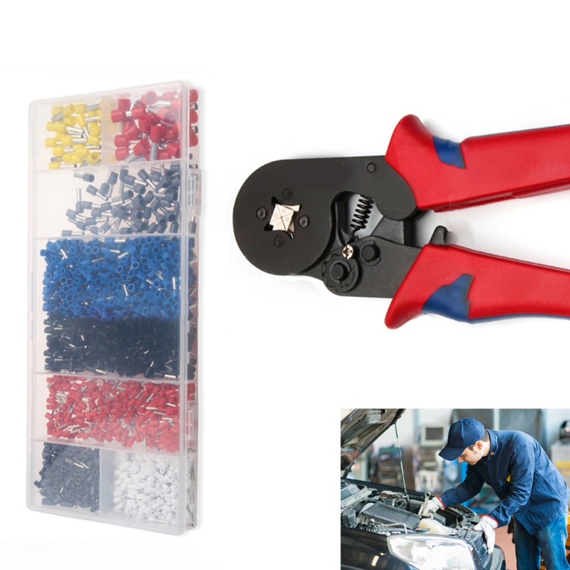 Set 1200 Đầu Nối Dây Kèm Kìm Uốn Dây Chuyên Dụng Cho Thợ Điện