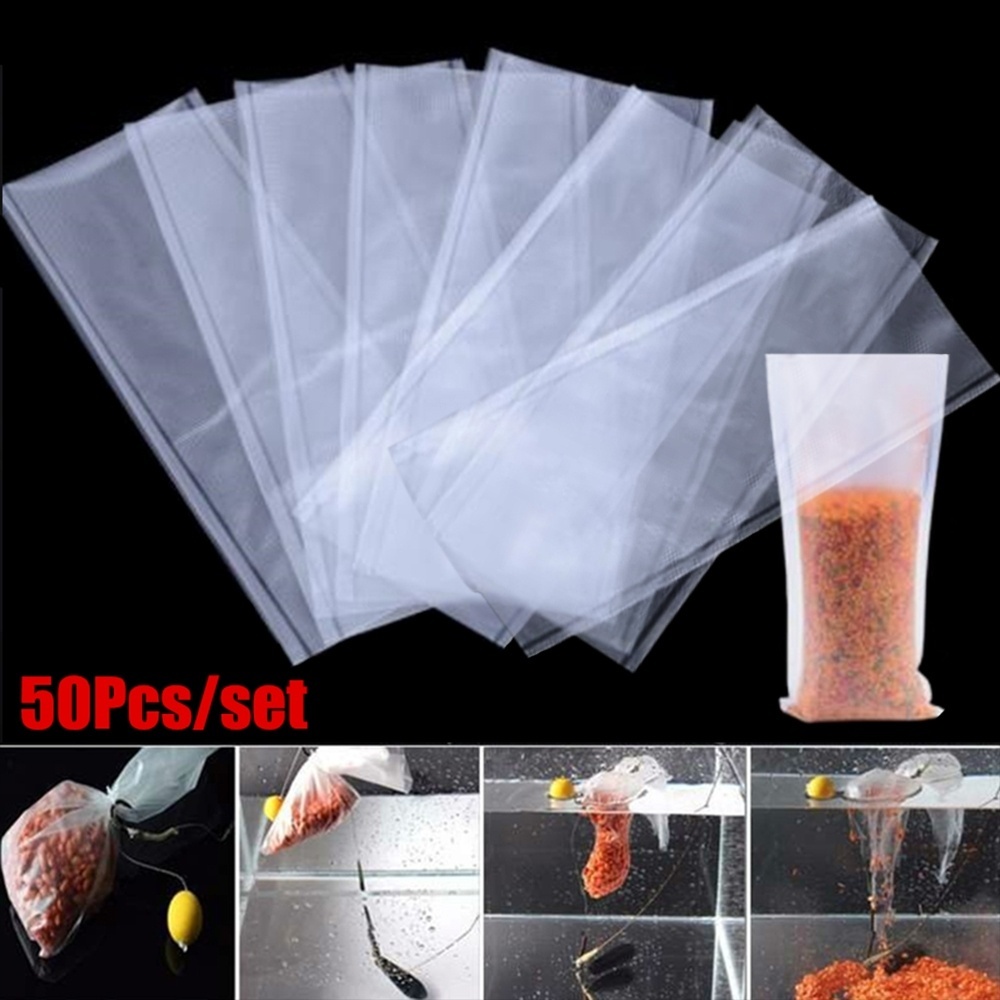 Bộ 50 Túi Pva Đựng Mồi Câu Cá Tiện Dụng
