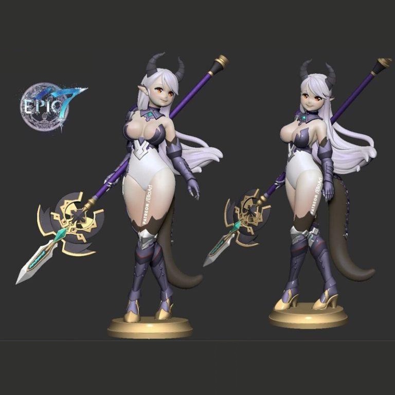 Mô Hình Luna Epic Seven Bằng Chất Liệu Nhựa Resin - Cao 15 cm