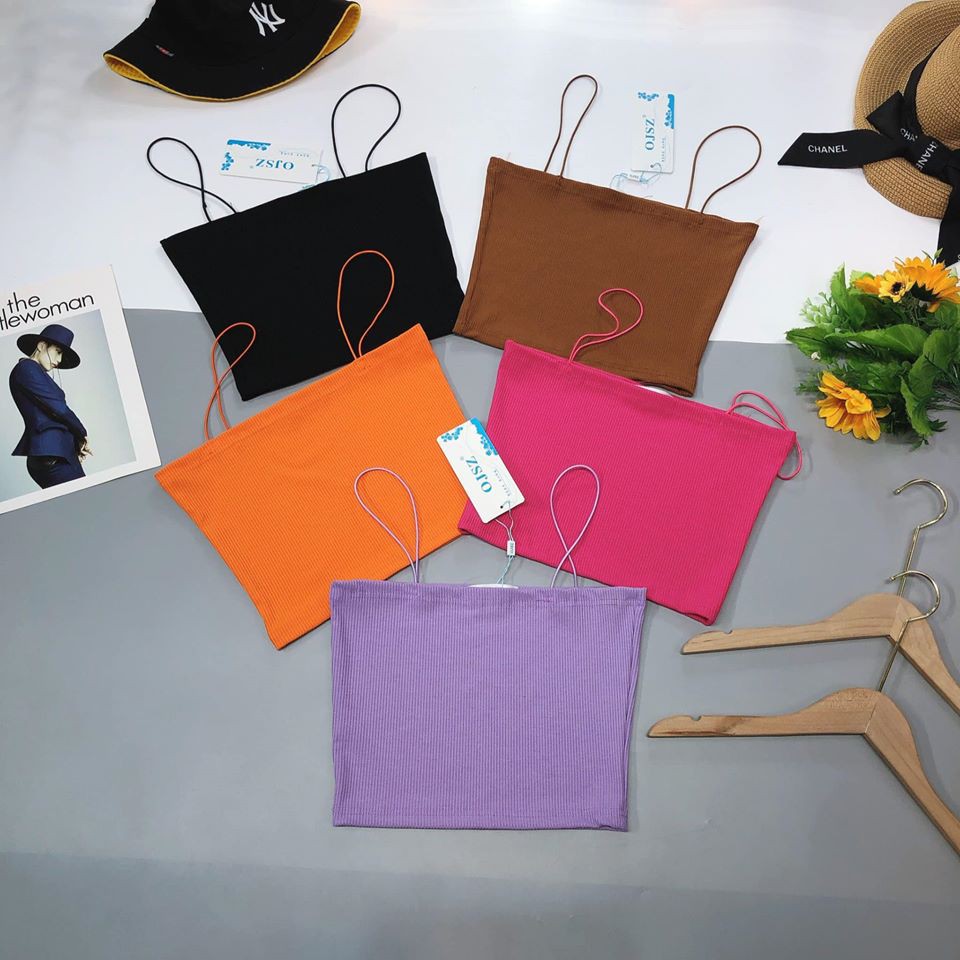 Áo 2 dây tăm dáng croptop siê xinh (ảnh , video thật ) | BigBuy360 - bigbuy360.vn