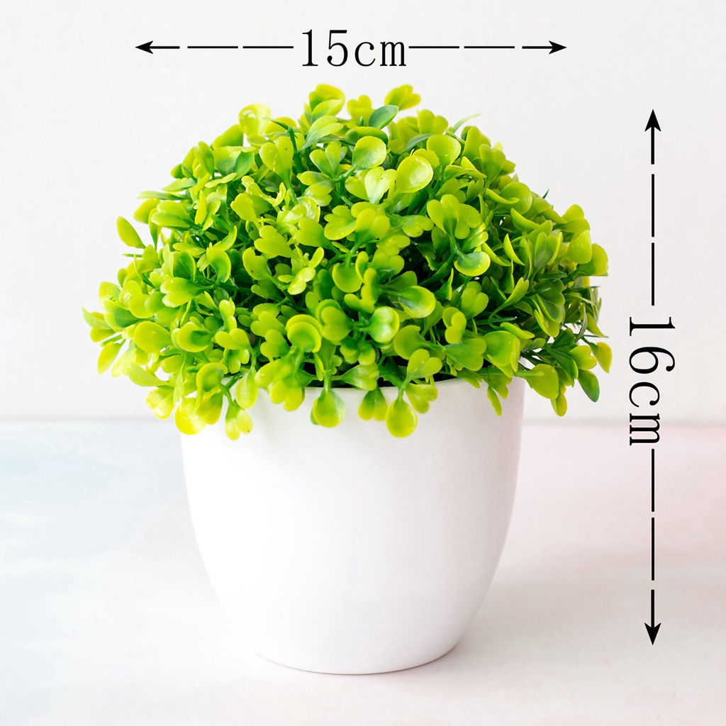 Chậu cây giả hình trái tim bằng nhựa trang trí nhà cửa đẹp mắt