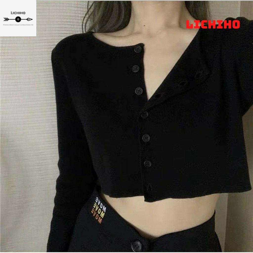 Áo croptop tay dài YAN CT08 LICHIHO áo thun nữ chất lượng quyển rủ | BigBuy360 - bigbuy360.vn